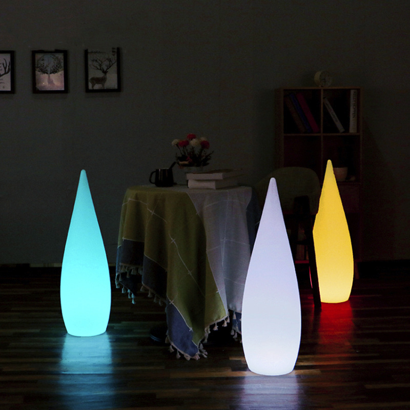 LED uzaktan kumanda açık zemin lambası otel bahçe dekor ışıkları taşınabilir su damlası peyzaj aydınlatma su geçirmez modelleme ışık