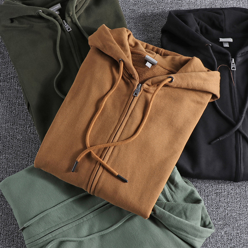 Sudaderas con capucha para hombres Sudaderas Otoño Sudadera con capucha Moda Básica Color Sólido Todo Combinado Juvenil Abrigo Masculino Fitness Correr Deporte Cardigan Trajes Masculino 220928