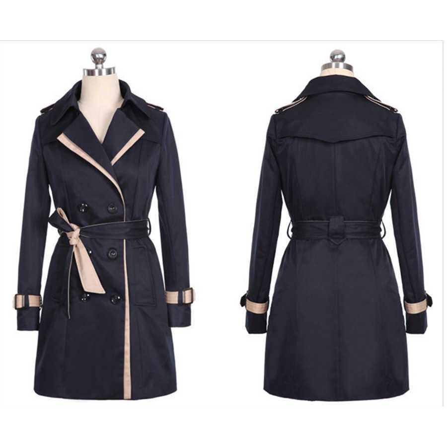 Trench Coats Neue 2022 Frühling Herbst Trenchcoat Frau Neue Koreanische einreiher Mid Lange Frauen Trenchcoat Mantel Windjacke Weibliche Y2209