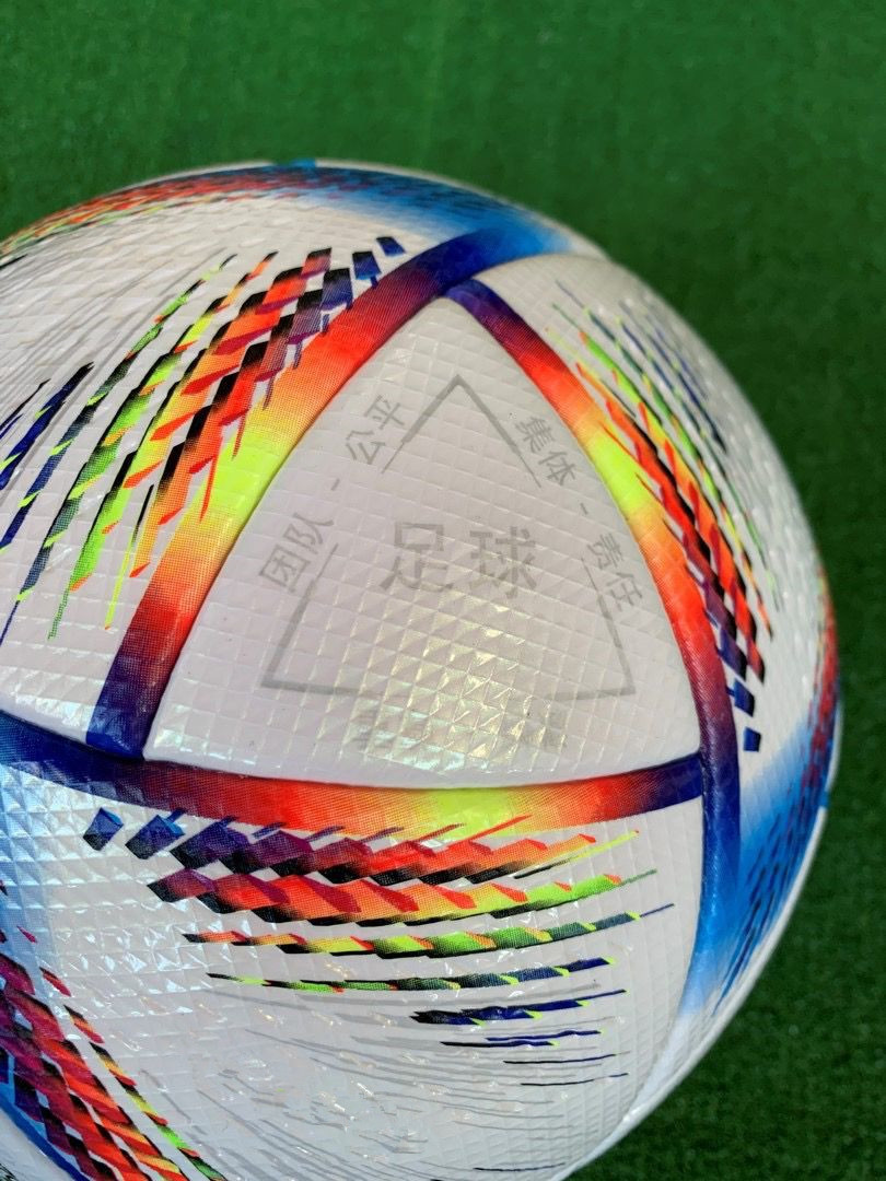New World 2022 Cup Soccer Ball Size 5 High-Rade Match Football Ship the Balls بدون Air Box