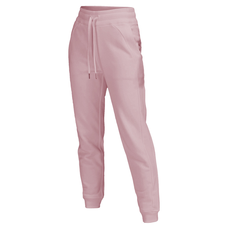 LL-j062 pantalons femmes pantalons Yoga pantalons en laine ample Excerise Sport Gym course décontracté Long pantalon élastique taille haute cordon de serrage