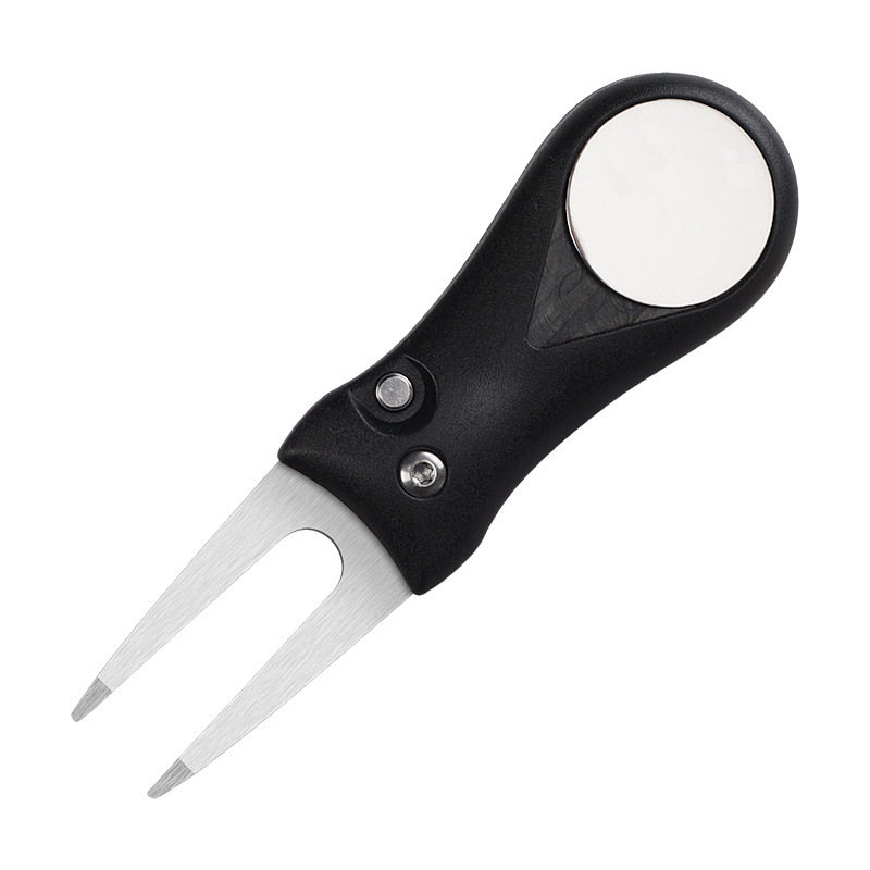 Hot Mini Golf Divot Repair Tool met pop-up knop magnetische bal marker toonhoogte lichtgewicht draagbare beste keuze voor professionele golfers H9242