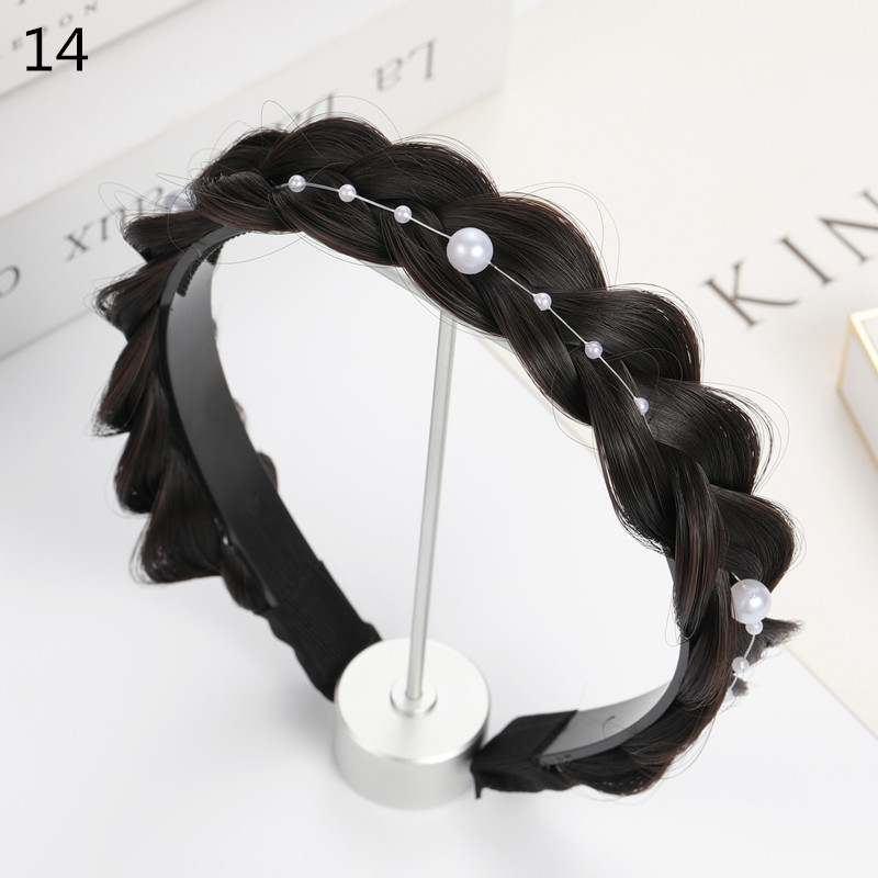 Fashion Braid Headband Wig Invisible Head Head Hoop Hair Styling Headwear Accessori Gift