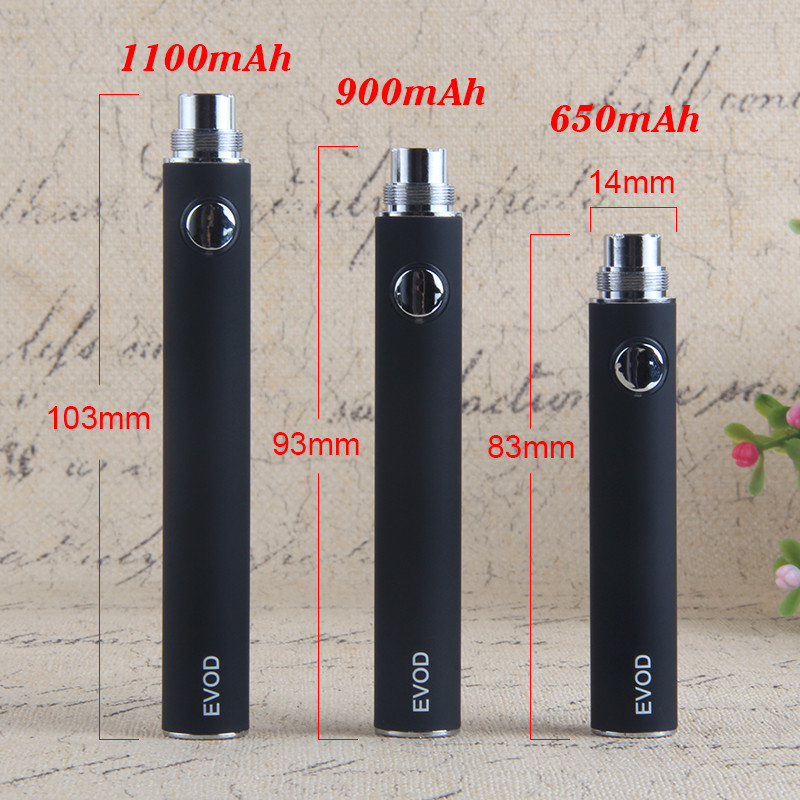 EVOD UGO V3 UGO-VII 510 Vaporizador Batería 650mAh Vape Pen Batería oem Voltaje ajustable Logotipo personalizado