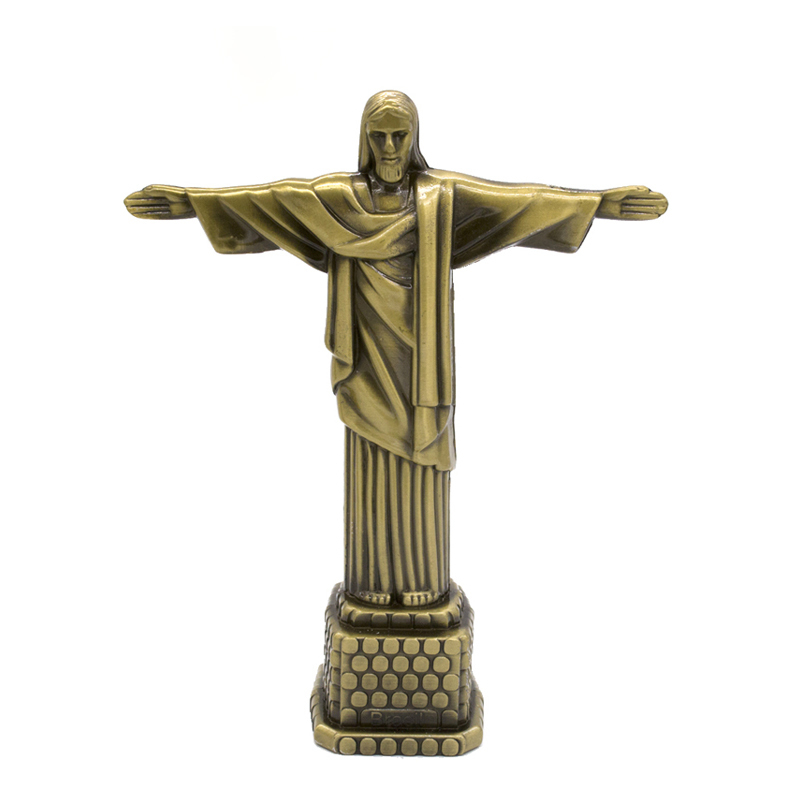 Objetos decorativos Figuras 18cm metal brasil crist redentor jesus estatueta Cristo, a estátua do redentor Catholic presente de7842284