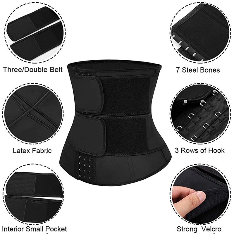 Women's Shapers Adjustable Hook Shaperwear Waist Trainer Women Sauna Belt Weight Loss Cincher Body Shaper Tummy Control Strap Slimming Sweat 220928