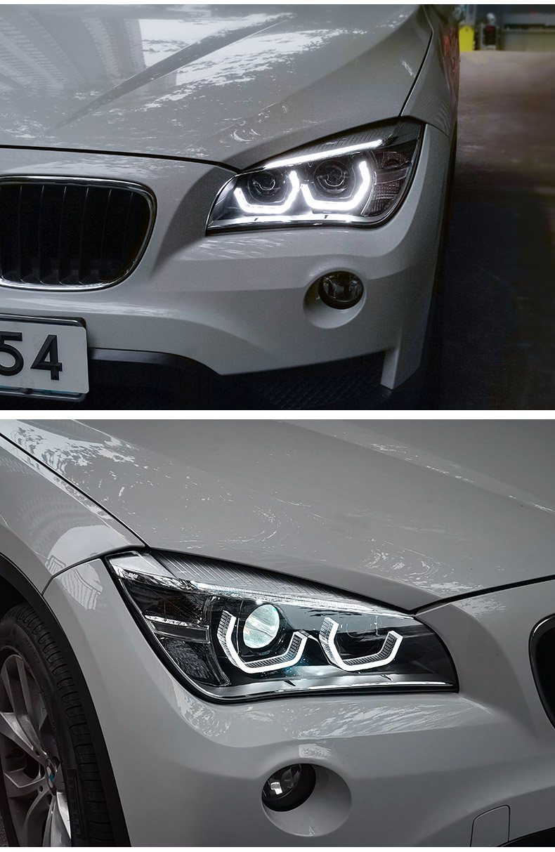 Lampka główna stylizacji samochodów do BMW X1 E84 LED Reflight Projektor 20 11-20 15 Angeleye DRL HID Bi Xenon Automotive Akcesoria