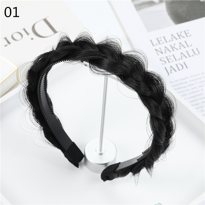 Fashion Braid Headband Wig Invisible Head Head Hoop Hair Styling Headwear Accessori Gift