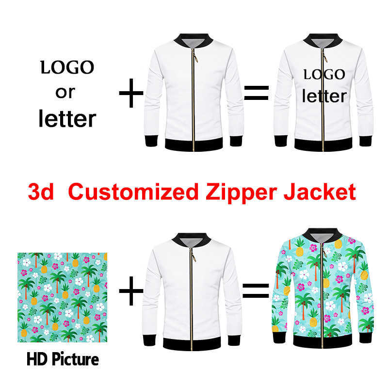 Heren Jackets IFPD 3D Zipper Jacket Men Skull EU Maat 3d Volledige afdruk Nieuwheid Lange mouwen Coat Fashion Tracksuits Harajuku Streetwear Jacket T220926