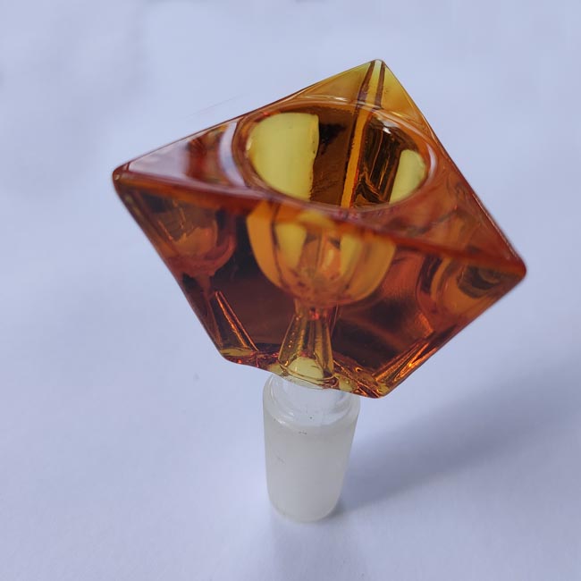 Triangle Glass Bowl Smoking Replacement Slide For Glass Bong Water Pipe Dab Rigs