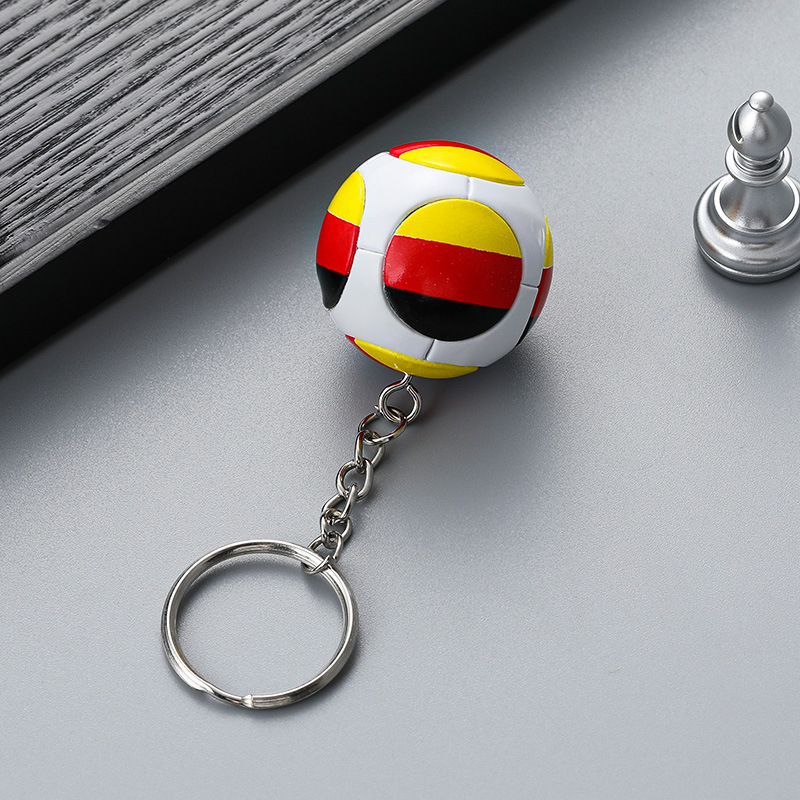 Football Straps Soccer Keychain National Team Flag Fan Supplies Small Gifts Souvenir Pendant PVC Charms