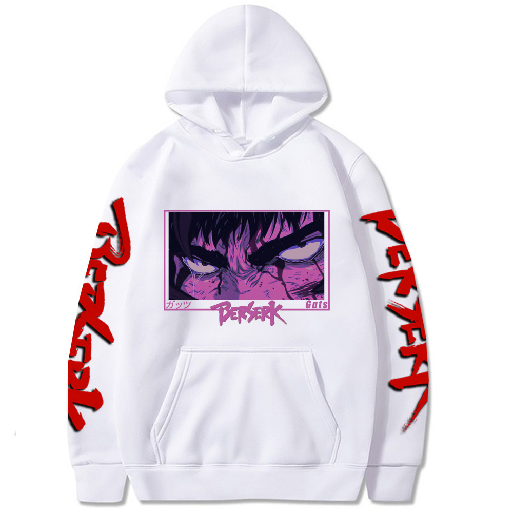 Heren Hoodies Sweatshirts Japan Anime Berserk Harajuku Guts Eyes Manga Gothic Winter Pullover Fashion Long Sleeve Men Black 220929