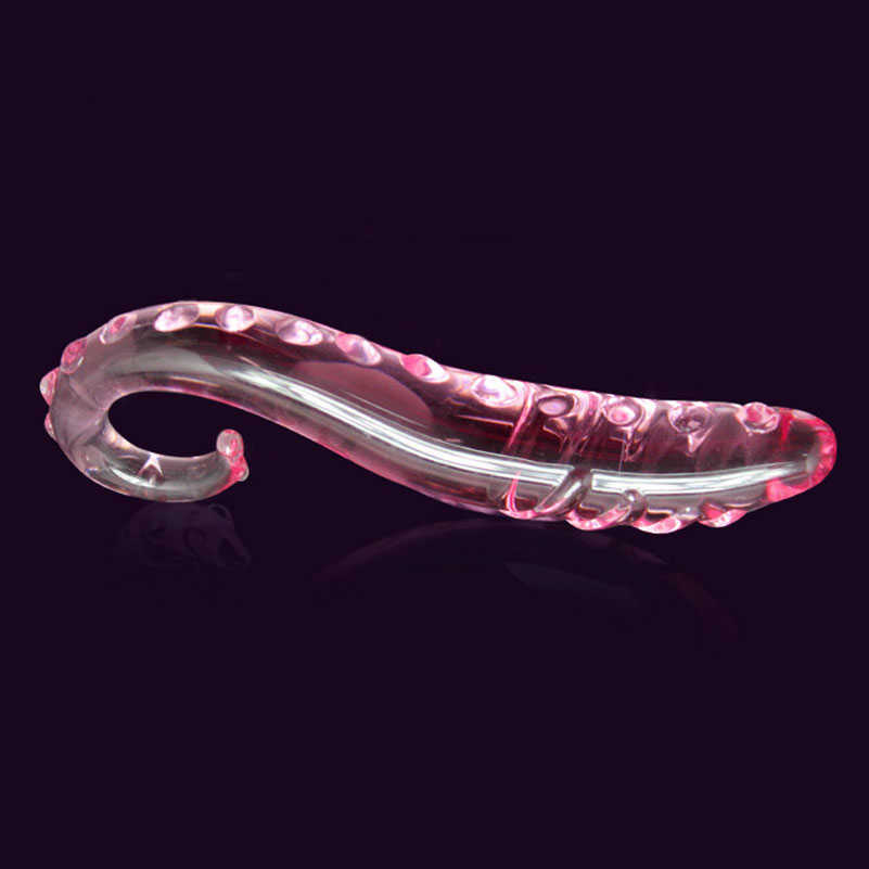 Itens de beleza SeaHorse Glass Anal Plug brinquedos sensuais para mulheres Lésbicas GSPOT Squirt Crystal Hook Estimulador de próstata Ânus BUTT Toy Shop