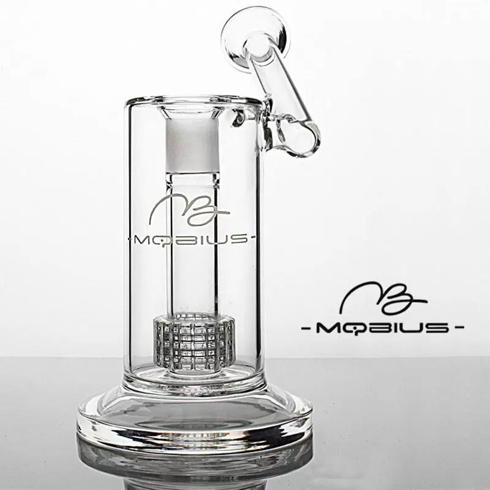 Matris perc glas vattenpipa bubblare rökande bong rör tjockt vattenrör för torra ört dabb riggar rökning tillbehör med 18 mm fog