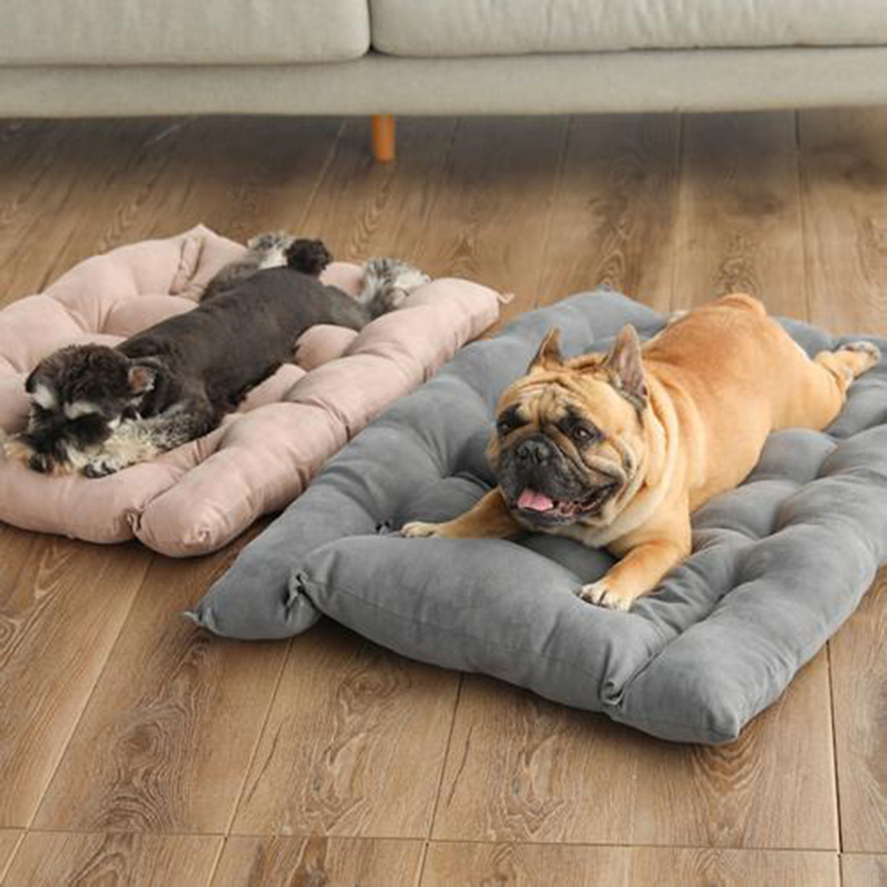 kennels pens Dog Bed Thickened Mat Soft Kennel Super Puppy Cushion Sleeping Fluffy Comfortable for Cat Accessories 220929