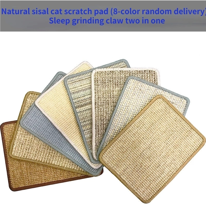 Cat Furniture Scratchers Natural Sisal Scratching Post Mat Scratcher Board Pad s Toy Climbing Tree Litter Lounger Pet Random Color 220928