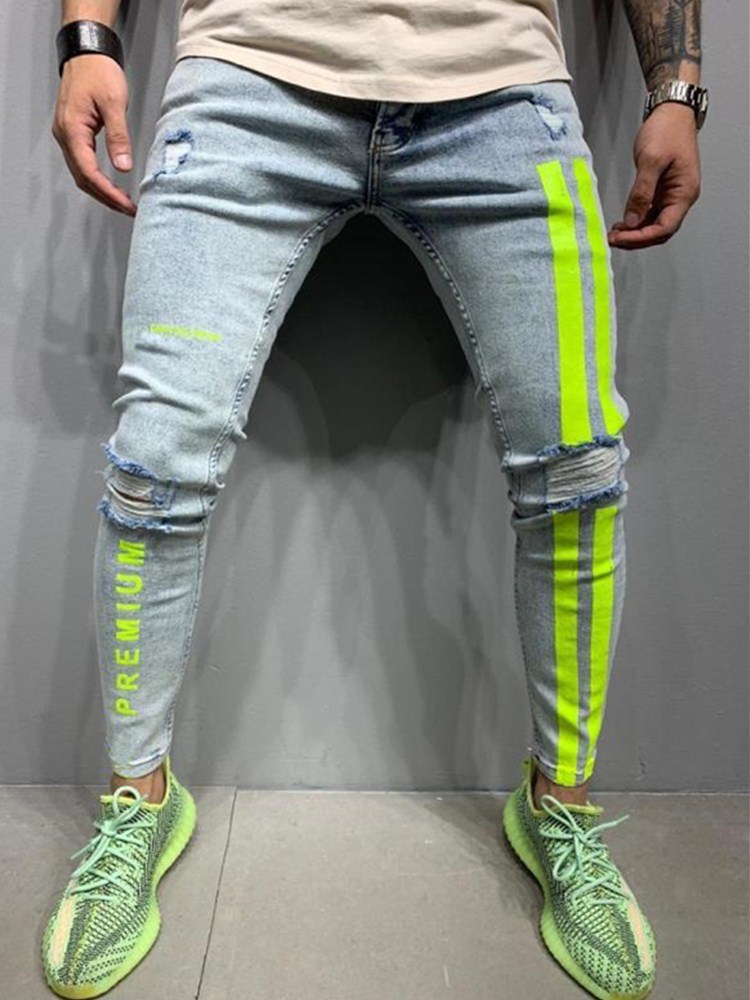 Mens Jeans 3 Styles Uomo Stretchy Skinny Biker Slim Fit Denim Cerniera graffiata Jeans casual hip-hop Jeans di alta qualità 220929