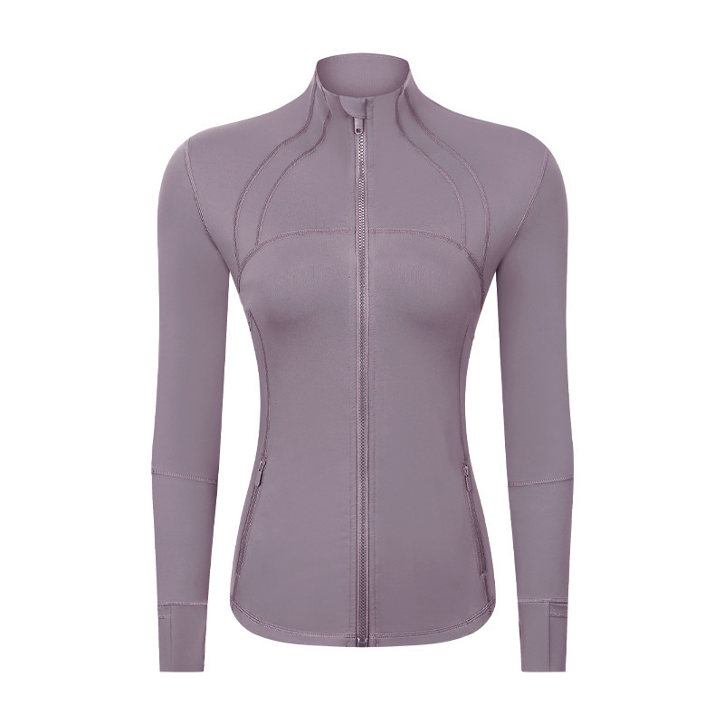 Women039s Yoga Sweat à sweat à swets zipper en haut haut Couleur solide Sports Fonctionnement Mabille de fitness serré jogging Sportswear définir l'entraînement Long3973422