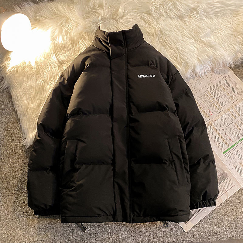 Mujer Down Parkas Fleece Espesar Carta Gráfico Hombres Mujeres Abrigo de invierno Unisex Parkas de gran tamaño Abrigo coreano Chaquetas casuales cálidas para hombres y mujeres 220929