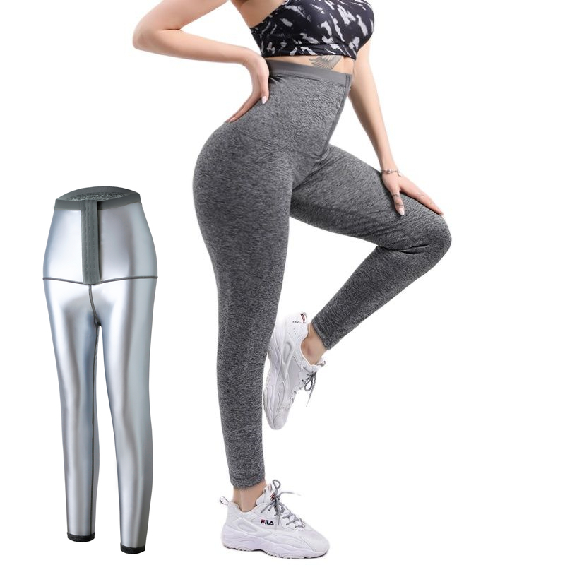 Womens Shapers Women Body Shaper Sauna Slimming Pants Thermo High Waist Fat Burning Sweat Capris Workout Shapers for Weight Loss 220929