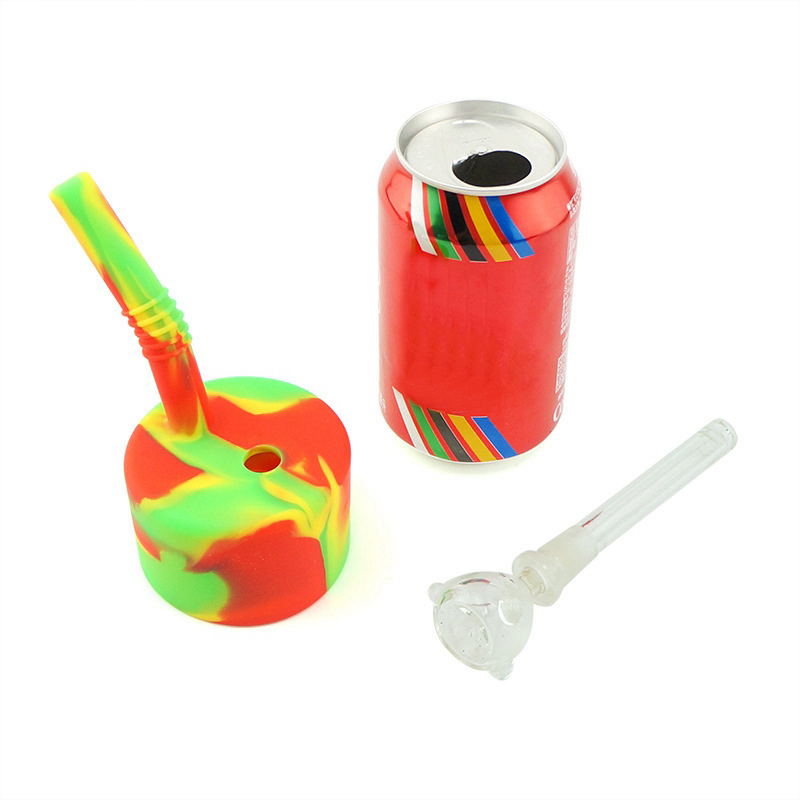 Smoking Colorful Silicone Filter Tips Cap Portable Innovative Design Dry Herb Tobacco Waterpipe Bong Hookah Travel Bottle Tank Cigarette Holder DHL