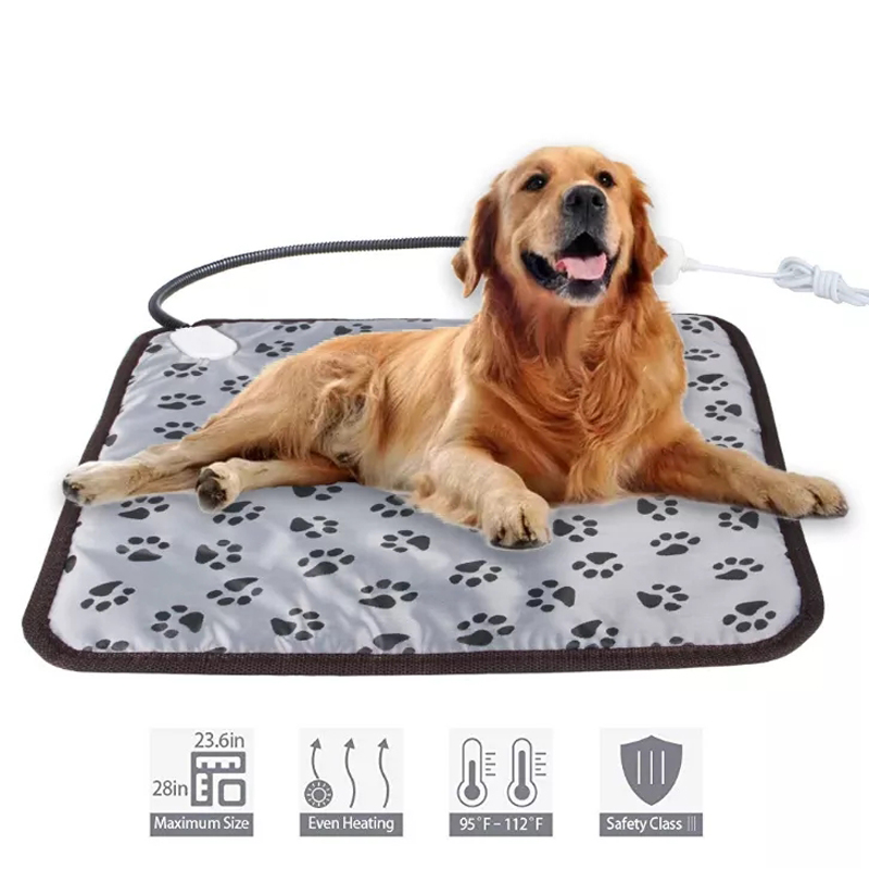 Tappetino dormire animali domestici Caldo letto riscaldante cani Morbido pile Coperta animali domestici 40X40CM Tappetini cuccioli di gatto Cuscino materasso elettronico adorabile