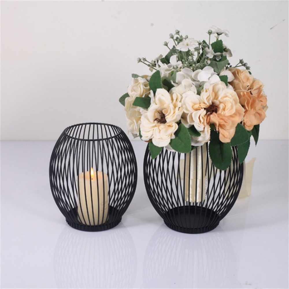 Candle Holders Iron Holder Hollow Vintage Lanterns Table stick Wedding Home Decor Lighting No s 220929