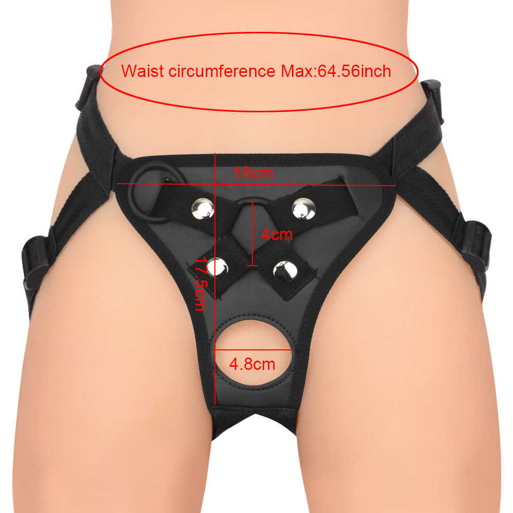 Beauty Items IKOKY Strapon Dildo Pants Wearable Penis Panties Erotic Costumes Strap On Dildos Adjustable Harness Belt With Rings