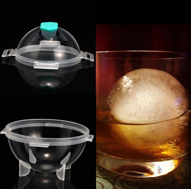 5 cm runda kulverktyg Ice Cube mögel Diy Ice Cream Maker Plastic Mold Whisky Tray For Bar Kitchen Gadget Accessories SN4191