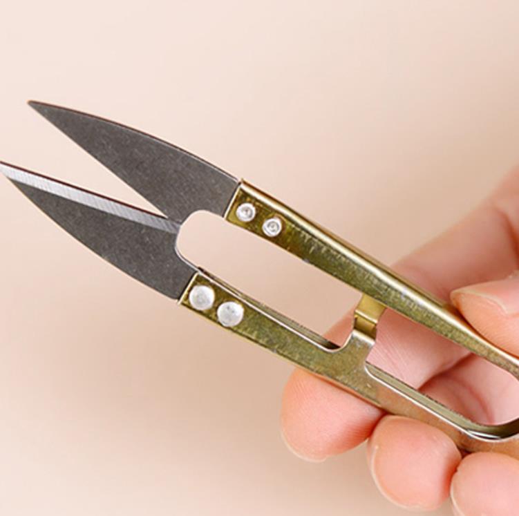 Ножницы ручной работы из нержавеющей стали u -образные домохозяйственные ножницы ретро для вышивки для шитья красоты SN4180