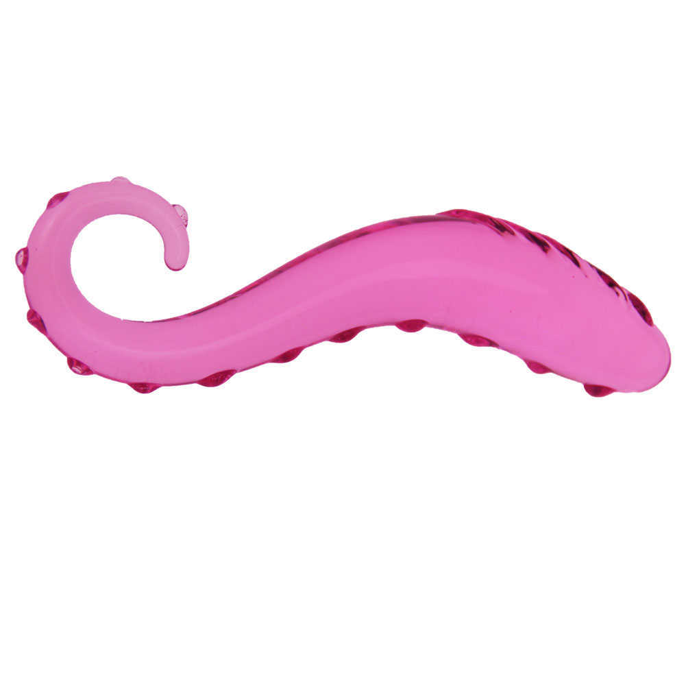 Itens de beleza SeaHorse Glass Anal Plug brinquedos sensuais para mulheres Lésbicas GSPOT Squirt Crystal Hook Estimulador de próstata Ânus BUTT Toy Shop