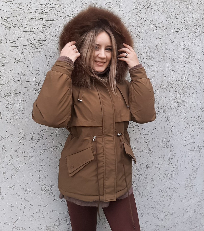 Womens Down Parkas Cotton Padded Plus Size 2XL Winter Big Fur Jacket Women Loose Slim Warm Hooded Parka Coat Down jacket 220929