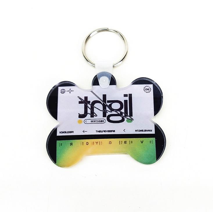 Party Favor Acrylic Sublimation Blank Keychain DIY Transparent Crystal Plate Keychains Free Delivery SN4187