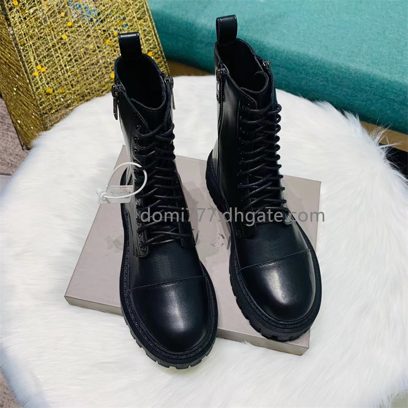 العلامة التجارية الأسود للأحذية مع السوستة الجانبية العتاد 2styles أحذية غير لامعة/لامعة لفصل الخريف الشتاء الاتحاد الأوروبي 35-42