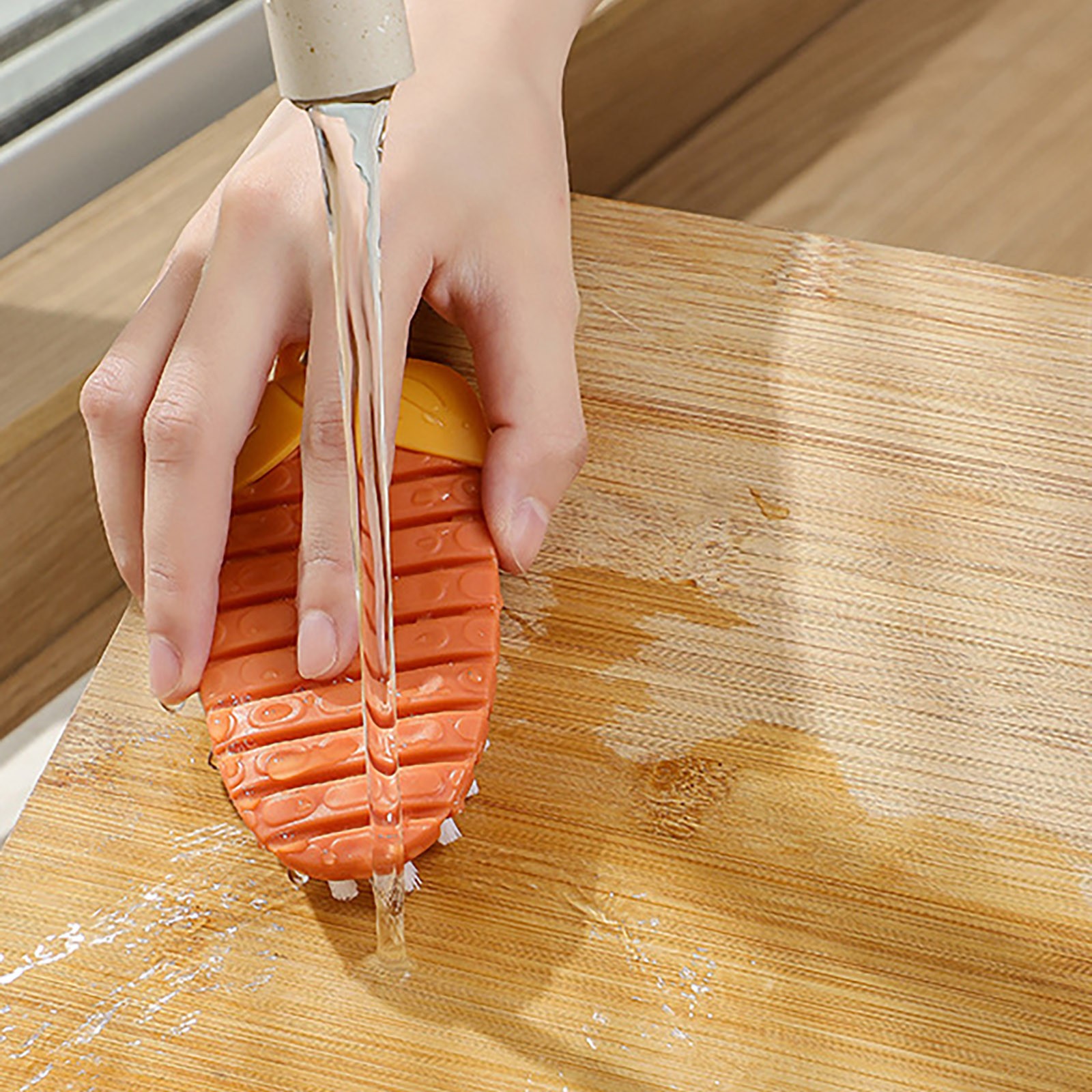 Spazzola flessibile la pulizia della frutta e verdura Cucina domestica Spazzola multifunzionale in silicone Strumenti il lavaggio di cetrioli e carote Gadget 929