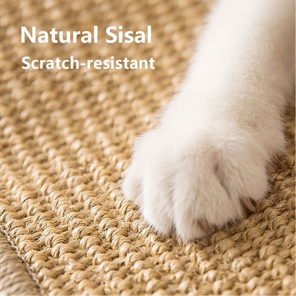 Kedi mobilya çizikleri doğal sisal çizik mat tahta kedisi kazıyıcı çizik keskinleştirme çivi kanepe koruyucu rastgele renk dağıtım 220928