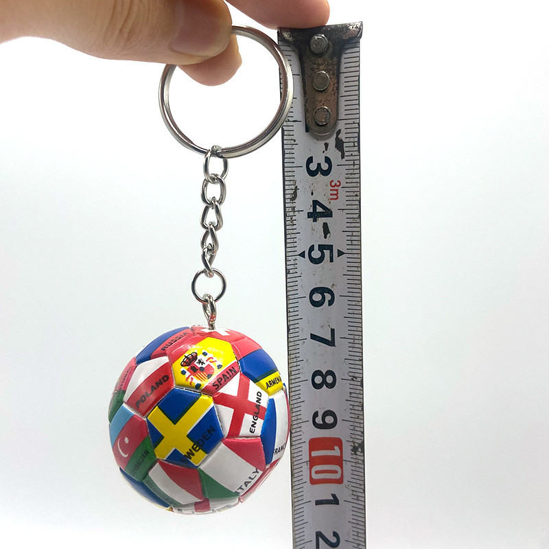 Schmuck Multinationale Flagge Fußball Schlüsselanhänger Fußball Anhänger 2022 Qatar Cup Landesflagge Schlüsselanhänger Souvenirs Geschenke Fantasche Zubehör