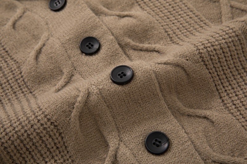 Mensagens masculinas cardigan casacats outono inverno quente suéteres casuais botão para baixo masculino masculino de streetwear sweater de malhas de tricô quente 220929