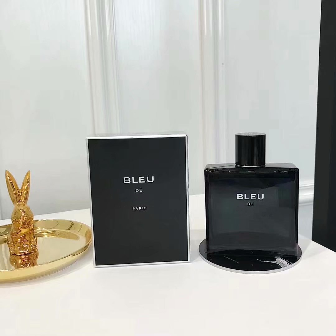 العلامة التجارية الفاخرة 100 مللي Bleu De Perfume pour homme spray good smell long time lasting Blue Man Cologne Spray fast ship