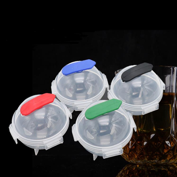 5 cm runda kulverktyg Ice Cube mögel Diy Ice Cream Maker Plastic Mold Whisky Tray For Bar Kitchen Gadget Accessories SN4191