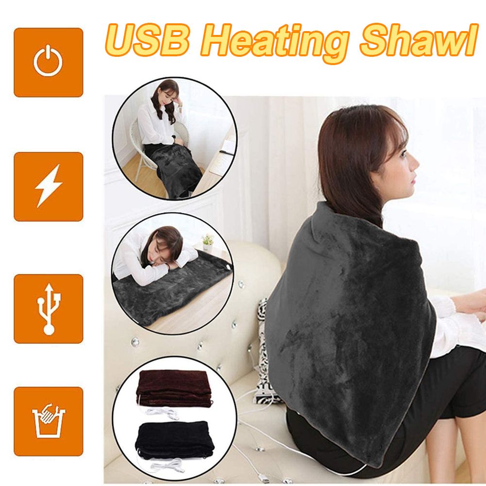Huishoudelijke apparaten oplaadbare winterwarme sjaal elektrische deken 3 versnellingen verstelbaar wasbaar24754583595