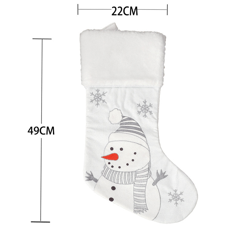 Nouvelle décoration de Noël fournitures de Noël grosses chaussettes arbre de Noël pendentif sac de bonbons cadeau pour enfants scène habiller DH9888