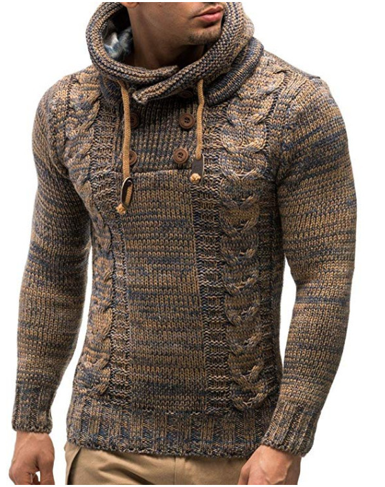 Męskie swetry Zogaa Men Fashion zimowe ciepłe puloby grube wysokie nutki męskie mężec swobodny streetwear duży rozmiar S-3XL 220930