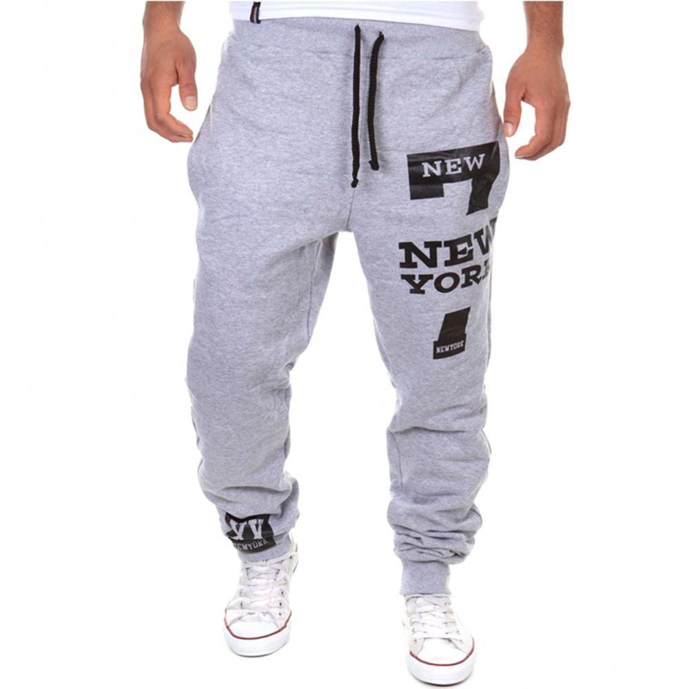 Pantalones para hombres Otoño Invierno Hombres Casual Jogger Número 7 Impreso Carta Cordón Sweetpants Pantalones Jogger Streetwear 220930