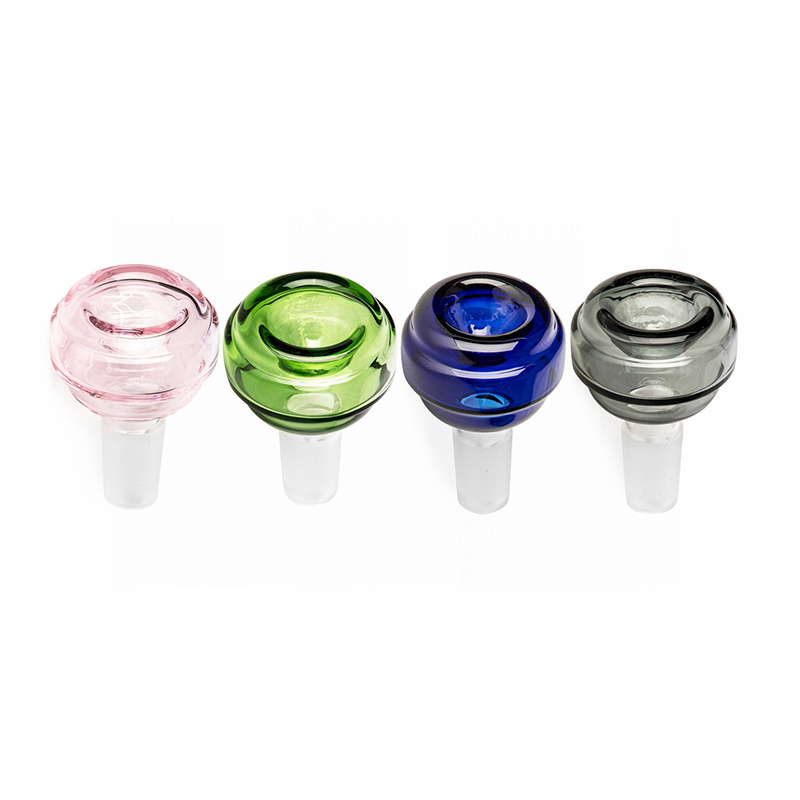 Cool Coloré 14MM 18MM Mâle Joint Fumer Bols Sèche Herbe Tabac Filtre À Huile Bol En Verre WaterPipe Bong Convertir Narguilé Vers Le Bas Tige Porte-Cigarette Bol DHL