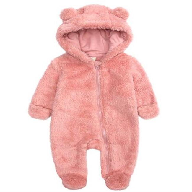 Autunno Inverno Set di vestiti bambini Pagliaccetti neonati Costume da neonato orso di cartone animato Tuta con cappuccio ragazzi Pagliaccetto ragazze