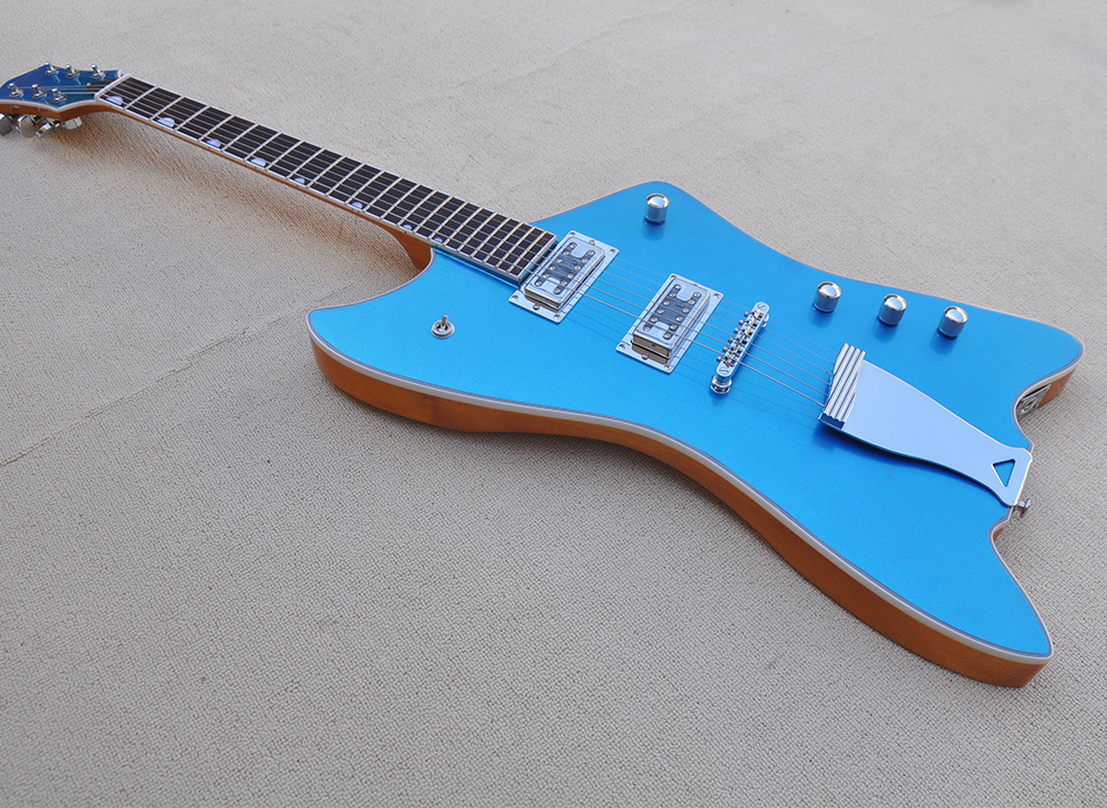 Metal Azul 6 Strings Guitar