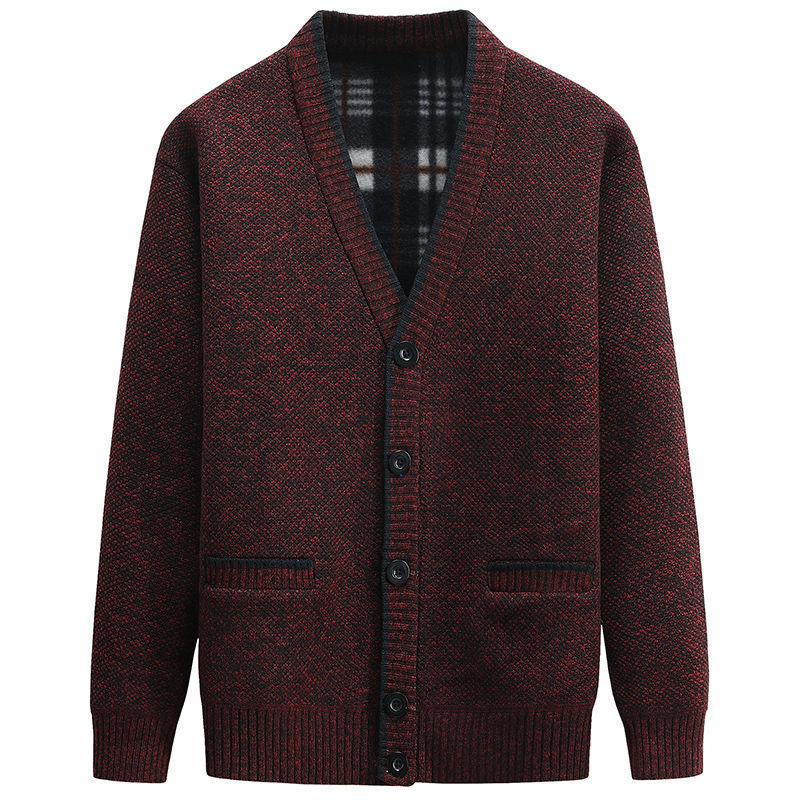 Herentruien Cardigan Herfst Winter Dikke V Hek gebreide trui Lagen Causale warme mode S Kleding 220930