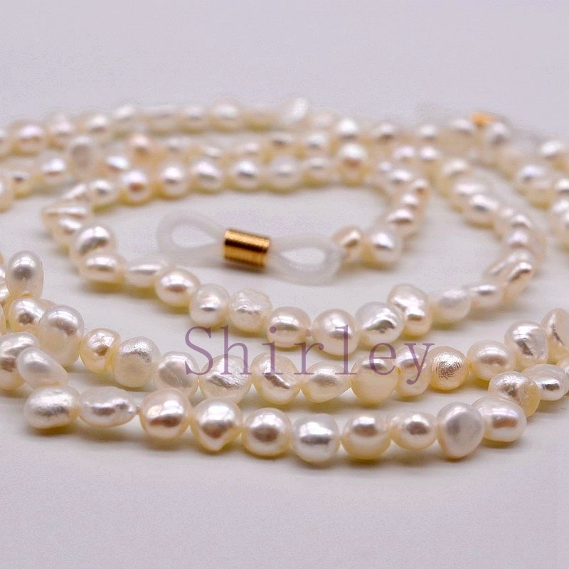 Eyeglasses chains Pearl Glasses Chains Natural Freshwater Pearls Creative Small Sunglasses Accessories Mom Gifts 220929