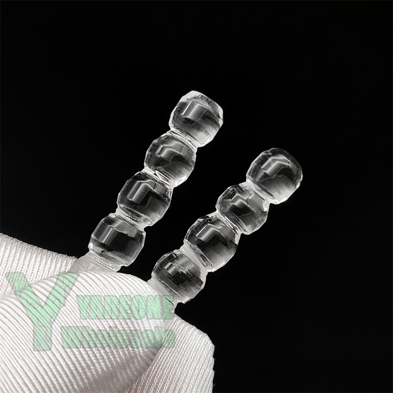 Terp Pillar Clear Quartz Inserts Smoking 6 Beads Stacked & Welded Together Terp Pills for Slurper Banger Nails on Glass Water Bong Dab Rigs YAREONE Wholesale